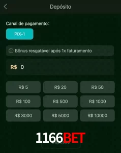 deposits 1166BET
